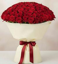 Букет 101 Красная роза Милано в Новоомском