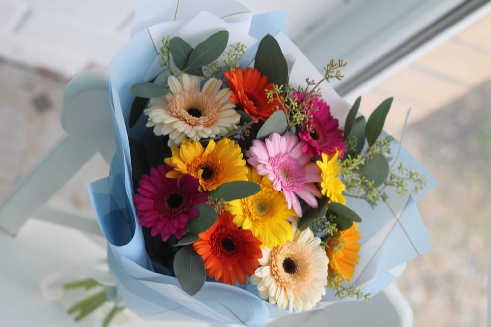 Букет цветов из: Герберы в Новоомском