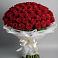 Букет 101 Красная роза Блэк Мэджик в Новоомском