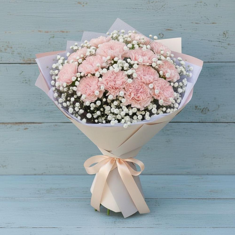 Букет цветов из: Гвоздики в Новоомском