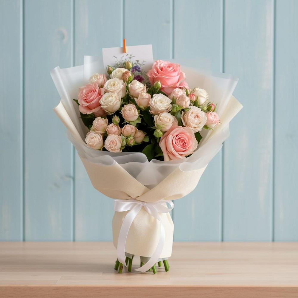 Букет цветов из: Розы в Новоомском