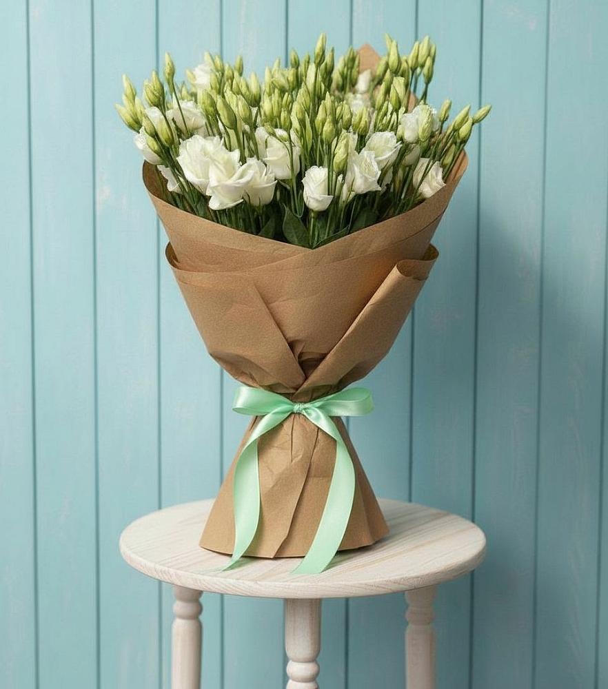 Букет цветов из: Лизиантусы в Новоомском