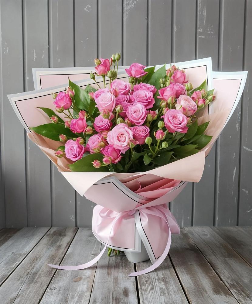 Букет Розовый кустик в Новоомском