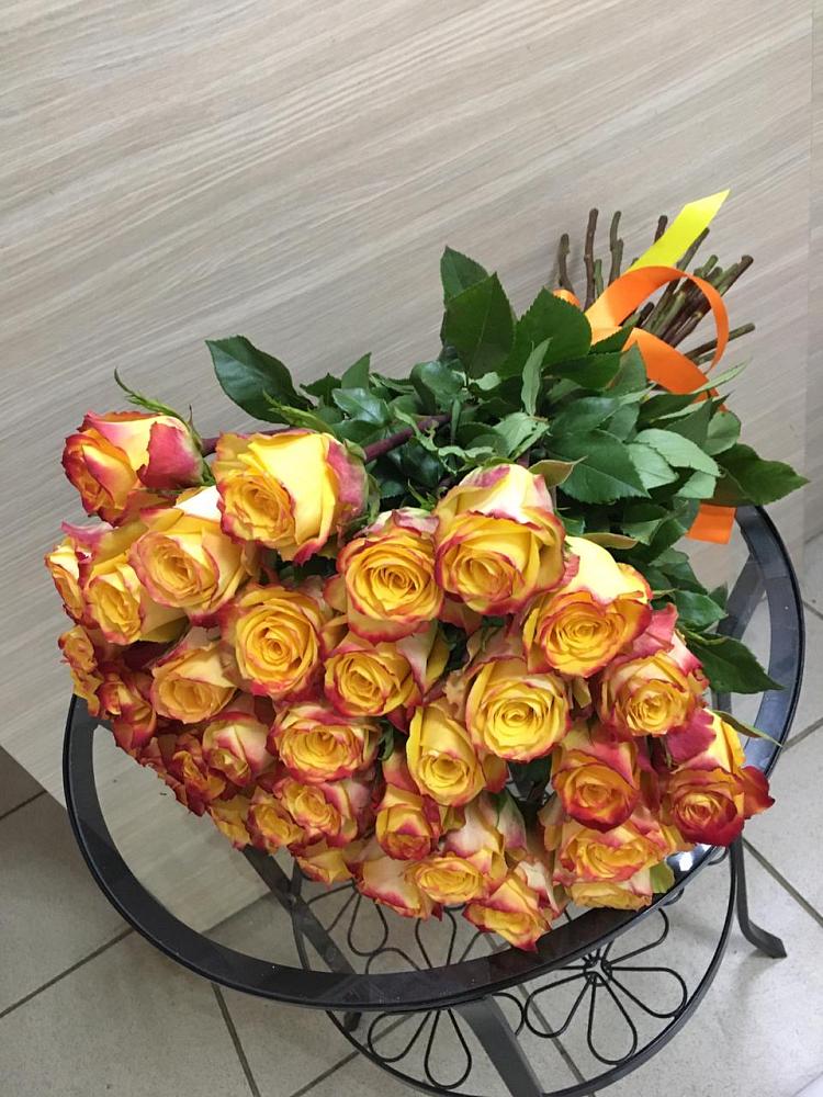 Букет Желтые розы в Новоомском