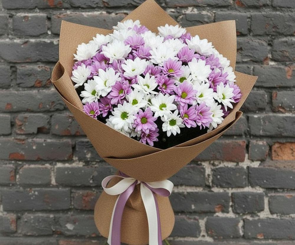 Букет цветов из: Хризантемы в Новоомском
