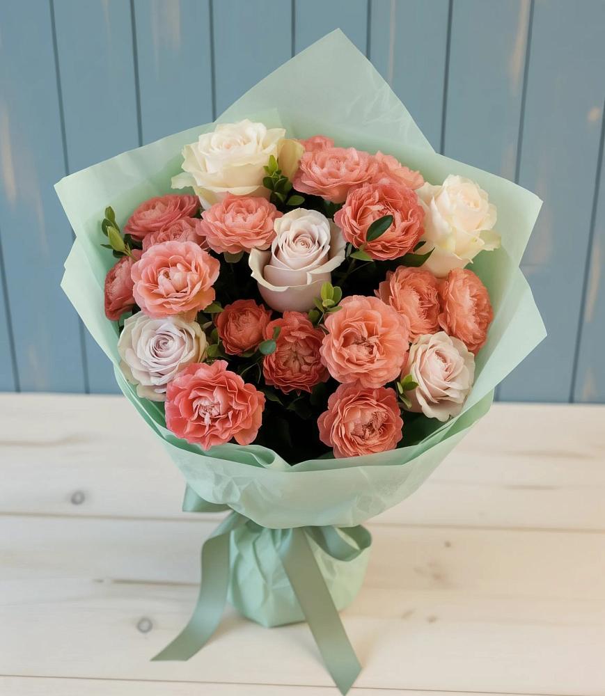 Букет цветов из: Розы в Новоомском