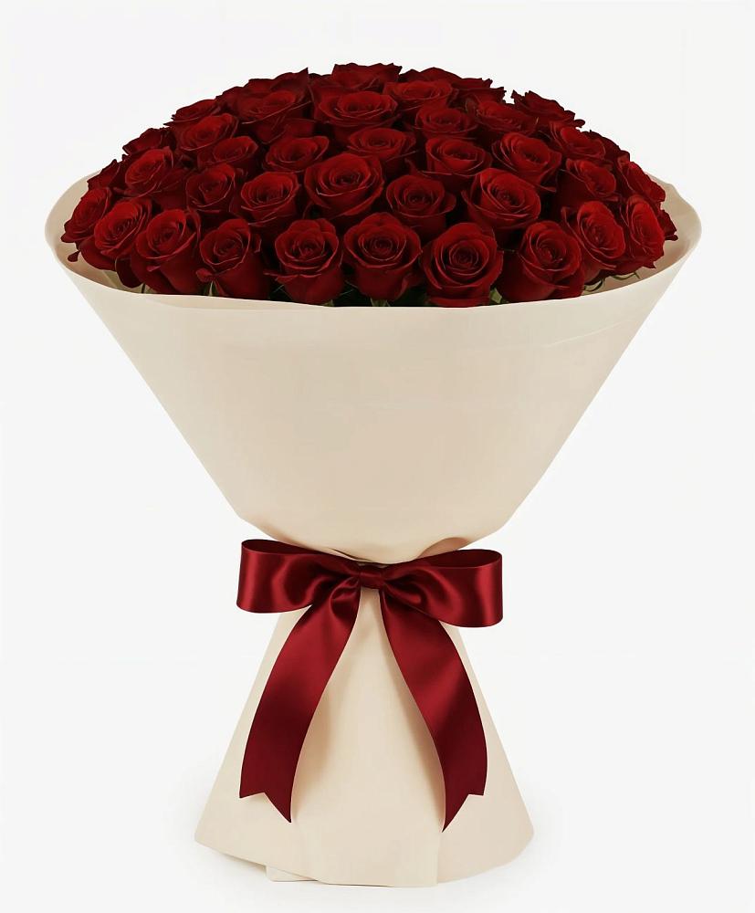 Букет 101 Бордовая роза Блэк Бакарра в Новоомском